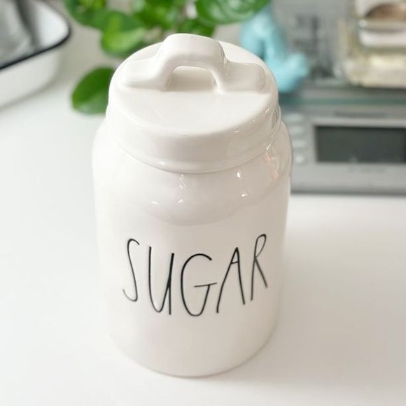 Rae Dunn Artisan SUGAR‎ Canister with Lid Ceramic - Picture 2 of 7